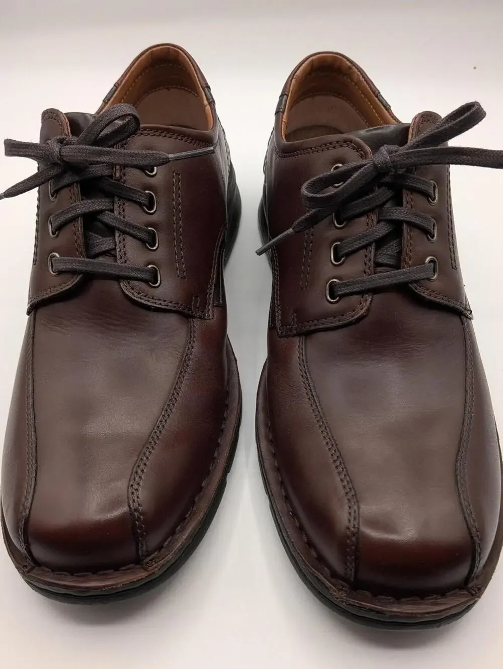 Bostonian Size 11M Chestnut Leather Narrate Walk Oxford Lace Up Dress Shoes
